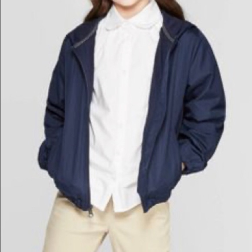 Cat & Jack navy blue rain jacket
